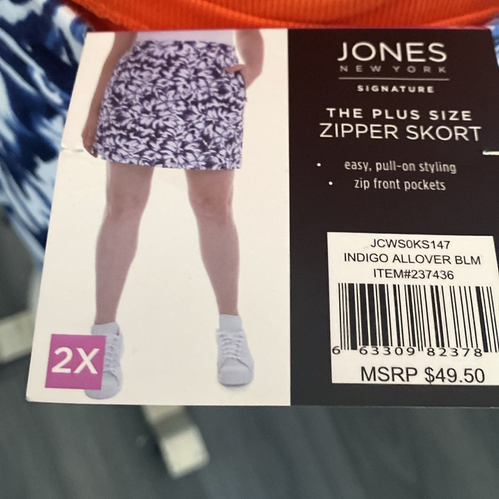 Jones New York Zipper Skort